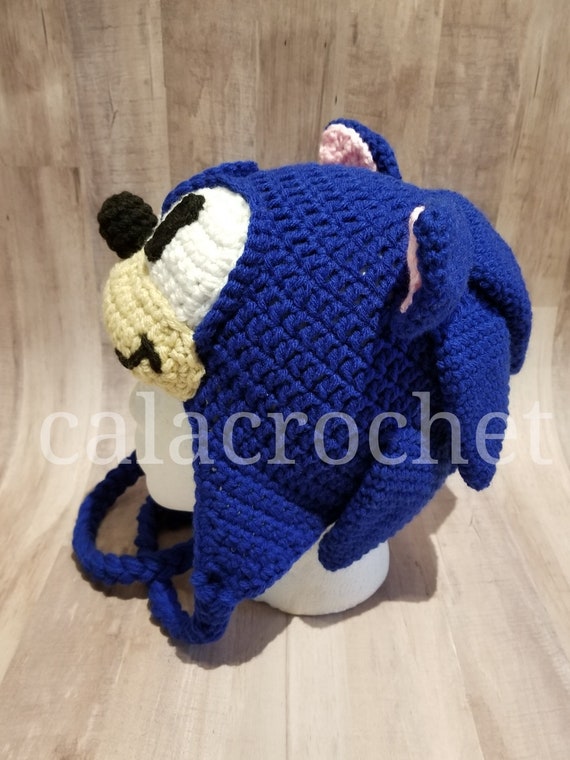 Crochet Sonic the Hedgehog Inspired Hat 