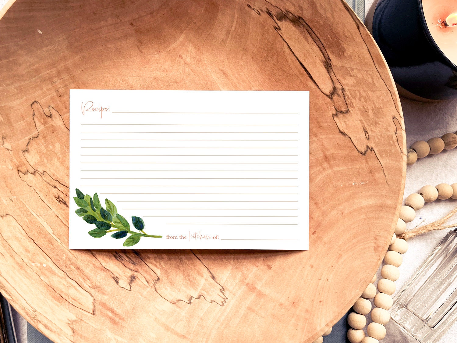 Easy Printable Basil &amp; Oregano Recipe Card . Simple Digital Download . Botanical Cooking ...