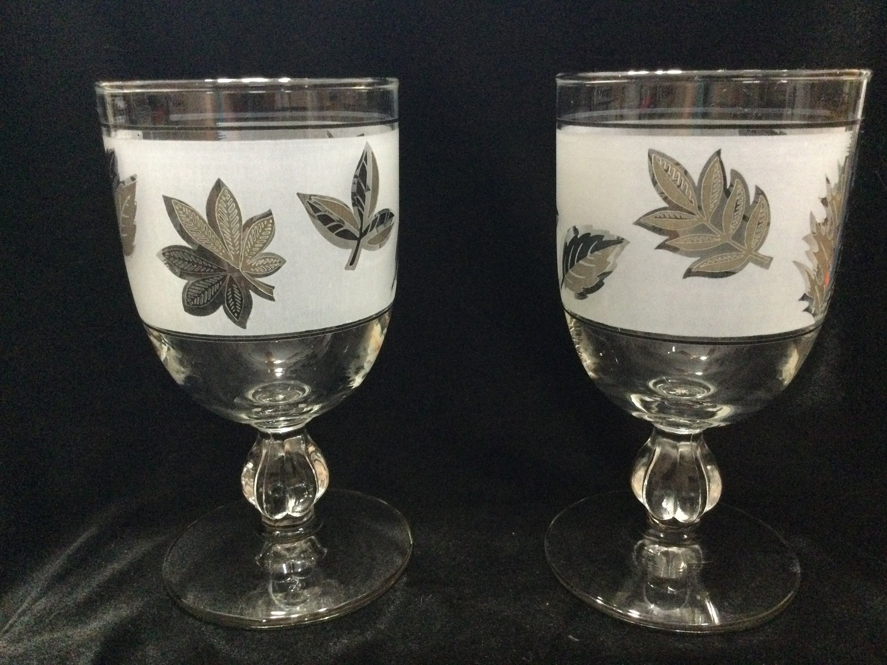 Libby Silver Leaves set of 4 stem/wine – Dupree's Vintage