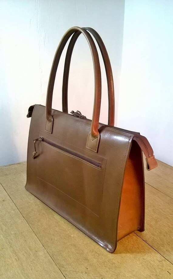 ladies leather briefcase handbag