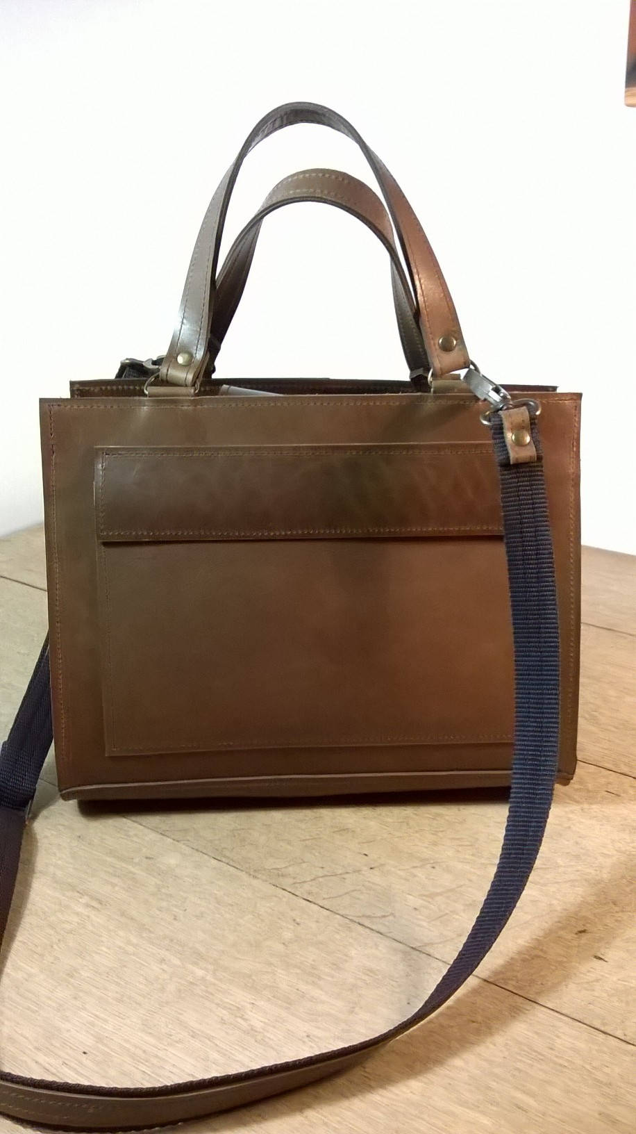 Custom Leather Rectangle Tote Bag. Medium Leather Tote. Etsy