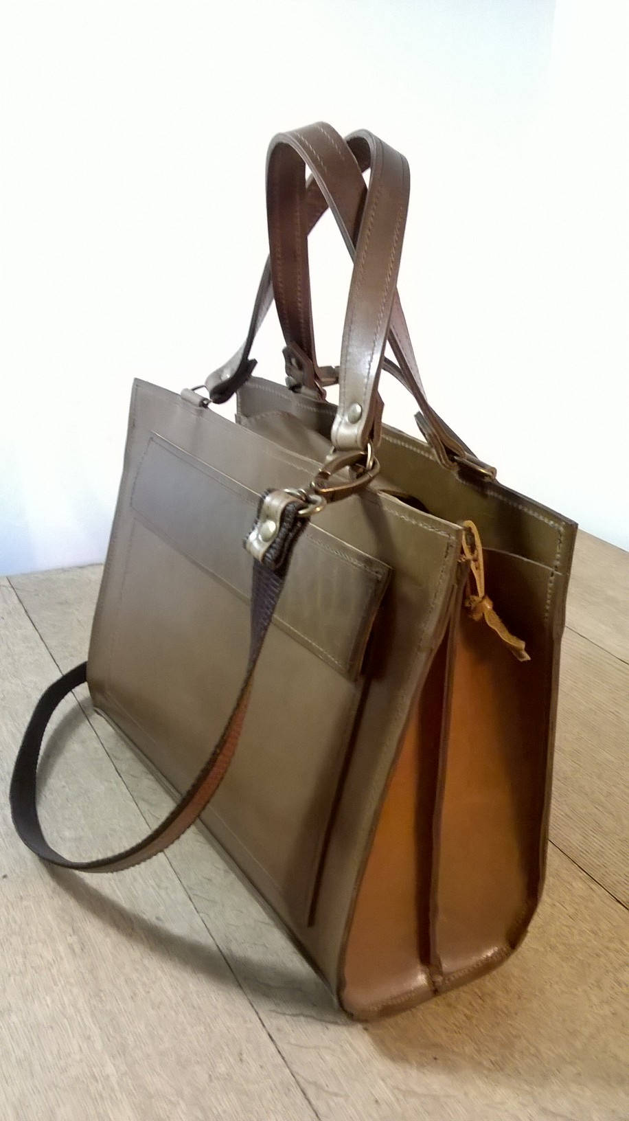 Custom Leather Rectangle Tote Bag. Medium Leather Tote. Etsy