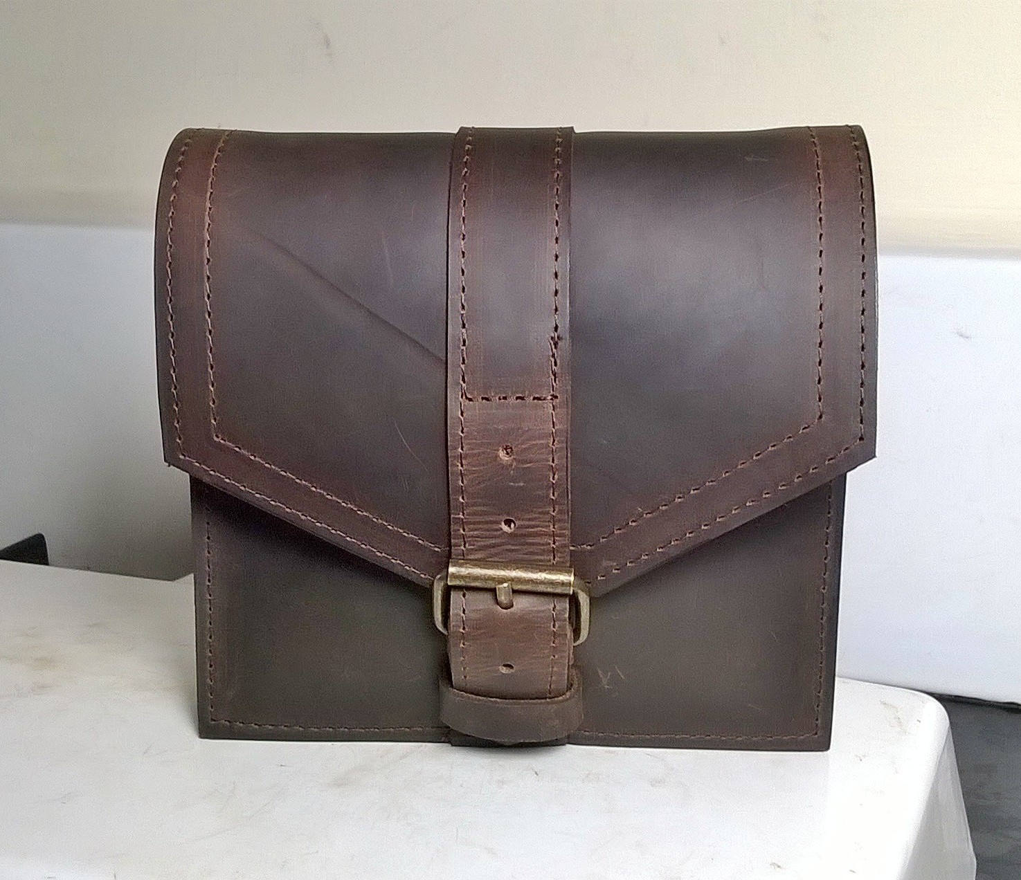 Gentleman's Leather Belt Bag. Leather Tool Bag, Leather Belt Pouch