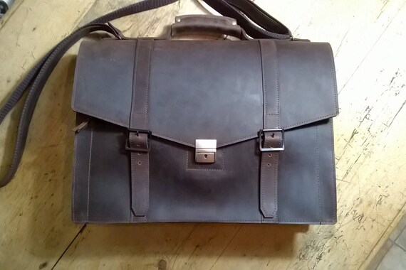 mens leather computer satchel