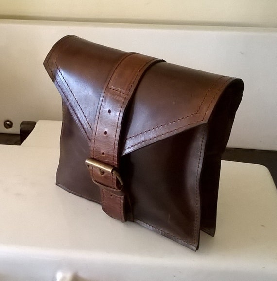 small leather man bag