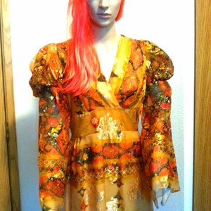 Vintage 1960s David Butler by Pressler Psychedelic Maxi Dress
