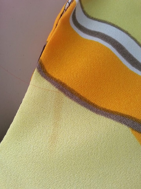 Mod 60s STOCKTON Size 12 Psychedelic Polyester Fa… - image 3