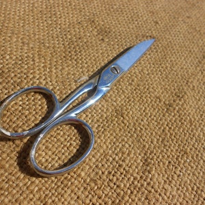 Victorian Sewing Scissors Germany, Grotesque Face Antique Scissors