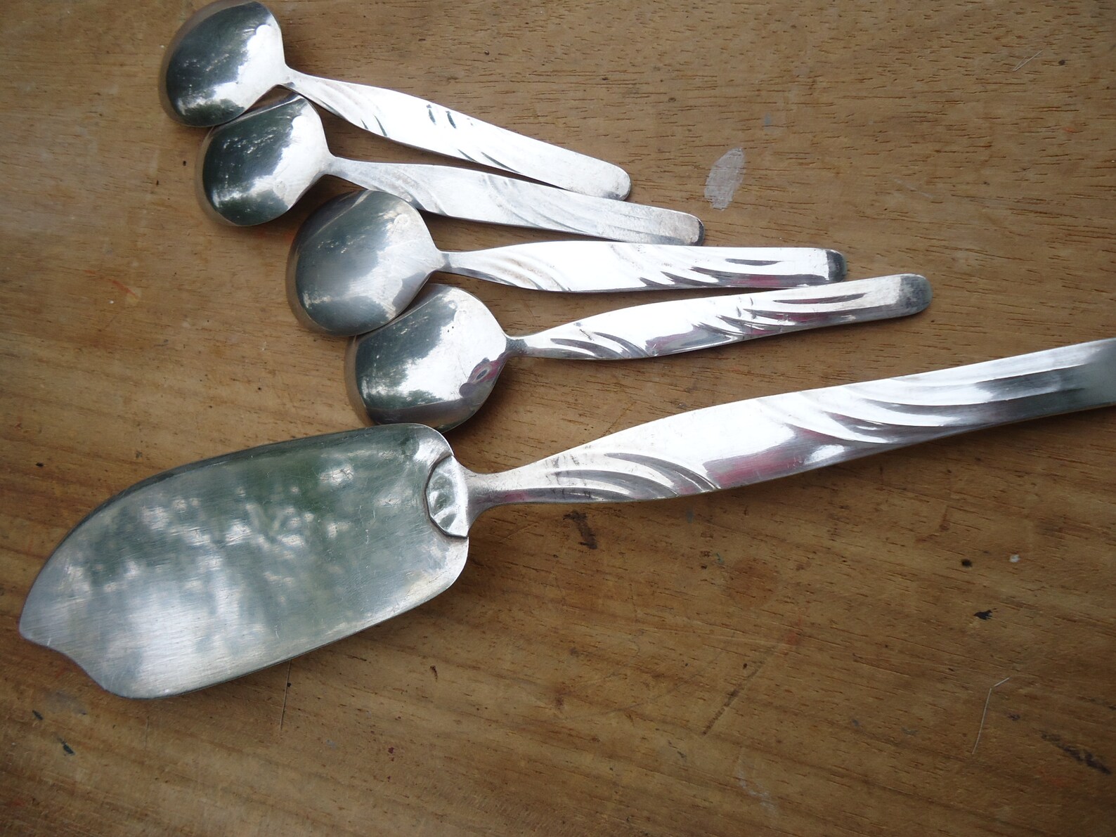 Original Vintage French Cake Slice and Cake Spoons Set Etsy