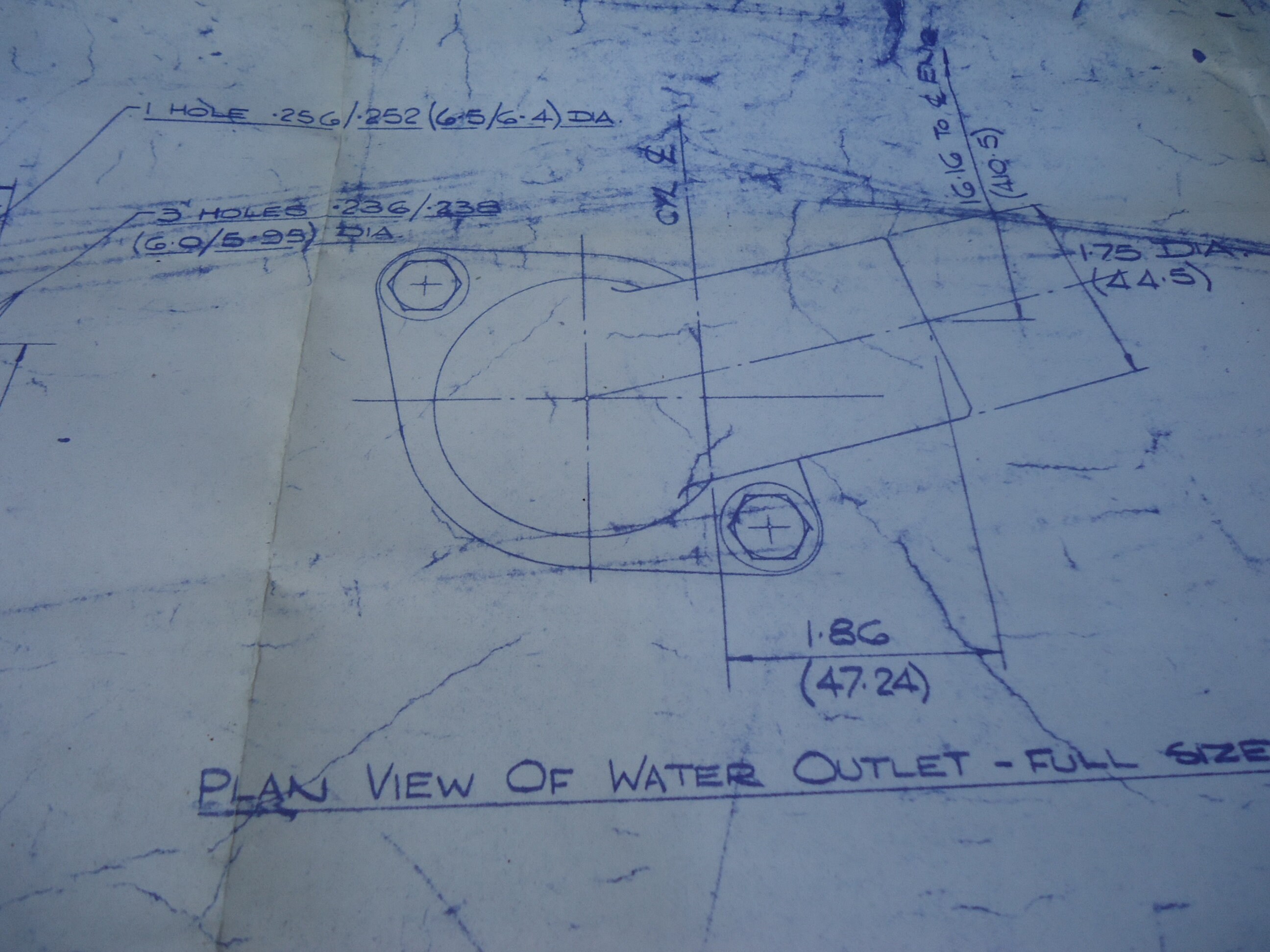 General Motors Engine Blueprints 1950 1960s Bedford O B Engine Etsy