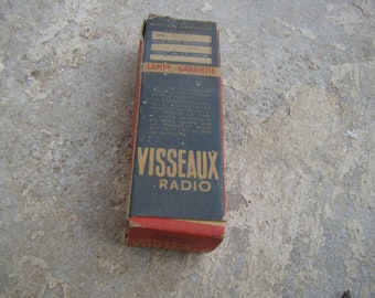 Radio Valve 6b7 L6 vo VIZSSEAUX Radio Tube Lamp New Old Stock In Original Box Marked 6B7 VIZSSEAUX New Condition Tube