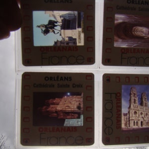 ORLEANS France 35 mm Diapositives Lot de 5 photos Kodak des années 1970 de la cathédrale Sainte-Croix, statues, etc. photos de qualité professionnelle très bonne couleur image 8