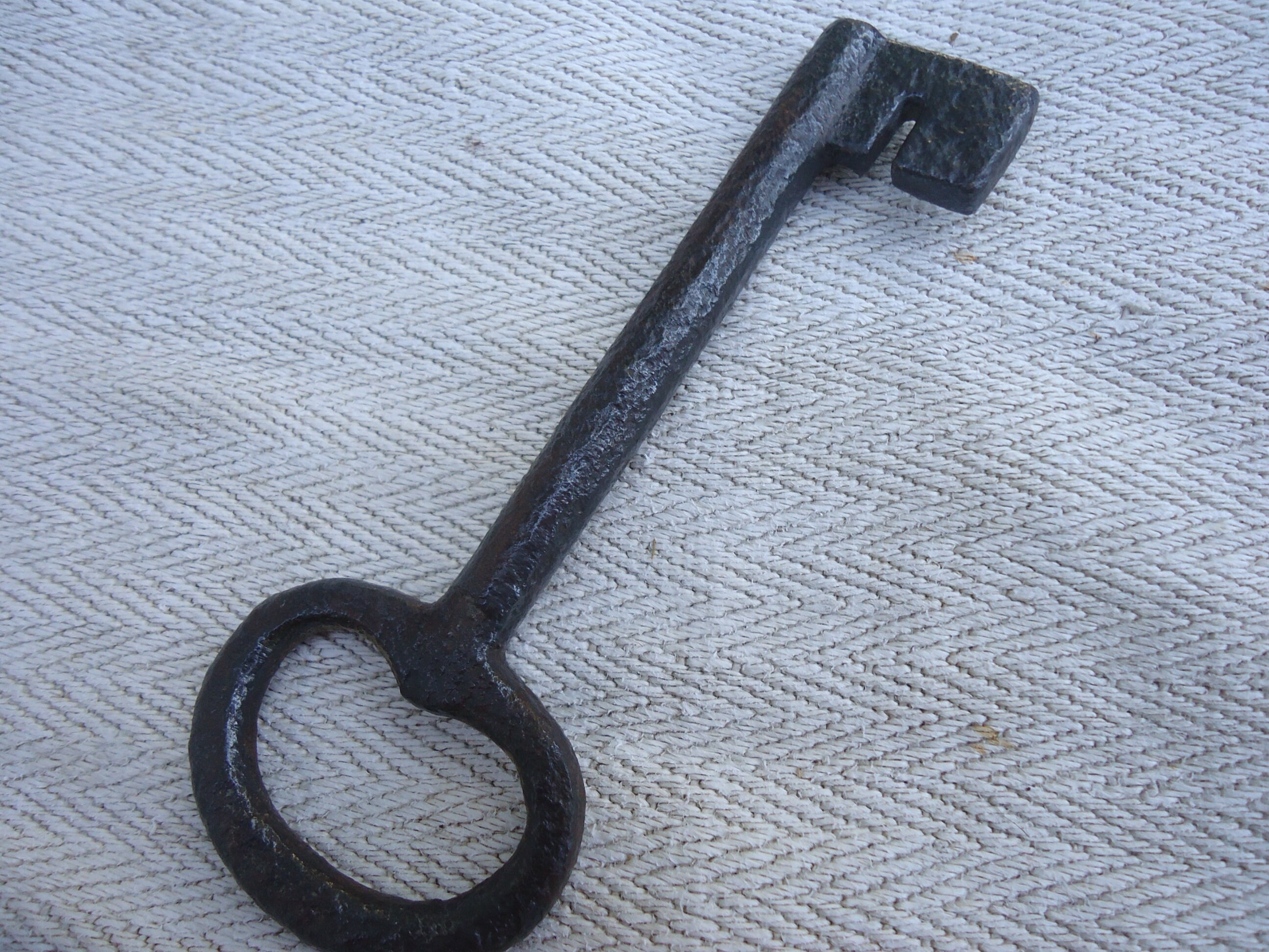 Key Antique Hand Wrought Cast Iron Key 18th Century Large Etsy