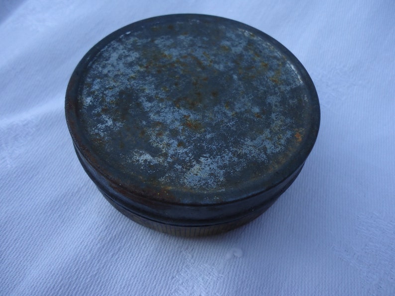 Shoe Polish Beautiful vintage 1950s French Shoe or Boot Grease Tin Coblers Made In France