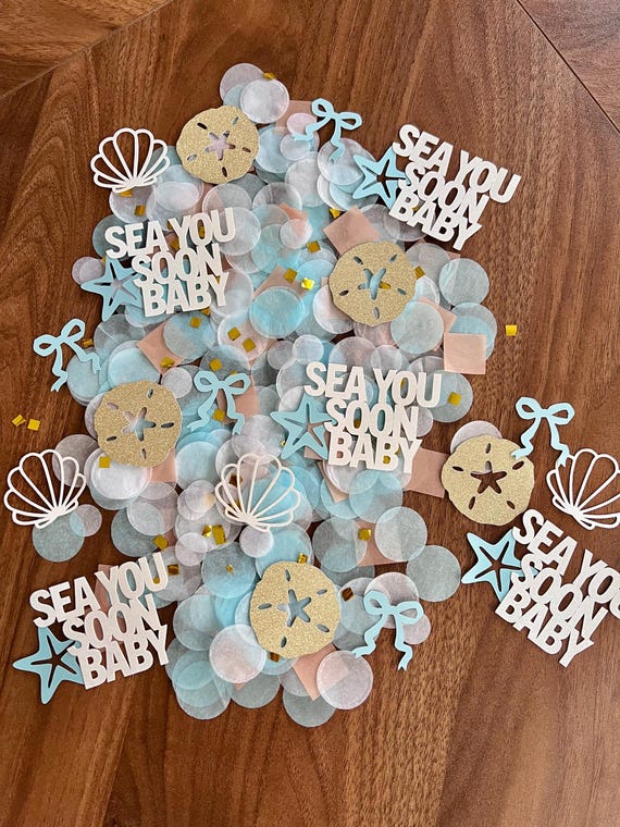 Coastal Confetti: Sea You Soon baby baby shower