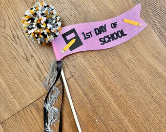 Back To School Felt Pennant: First Day Celebration
