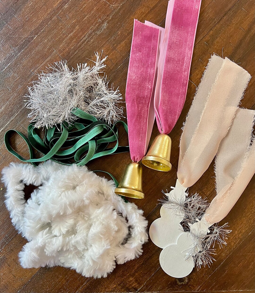 Neutral Christmas Gift Wrapping Kit White and Silver Ribbon Etsy