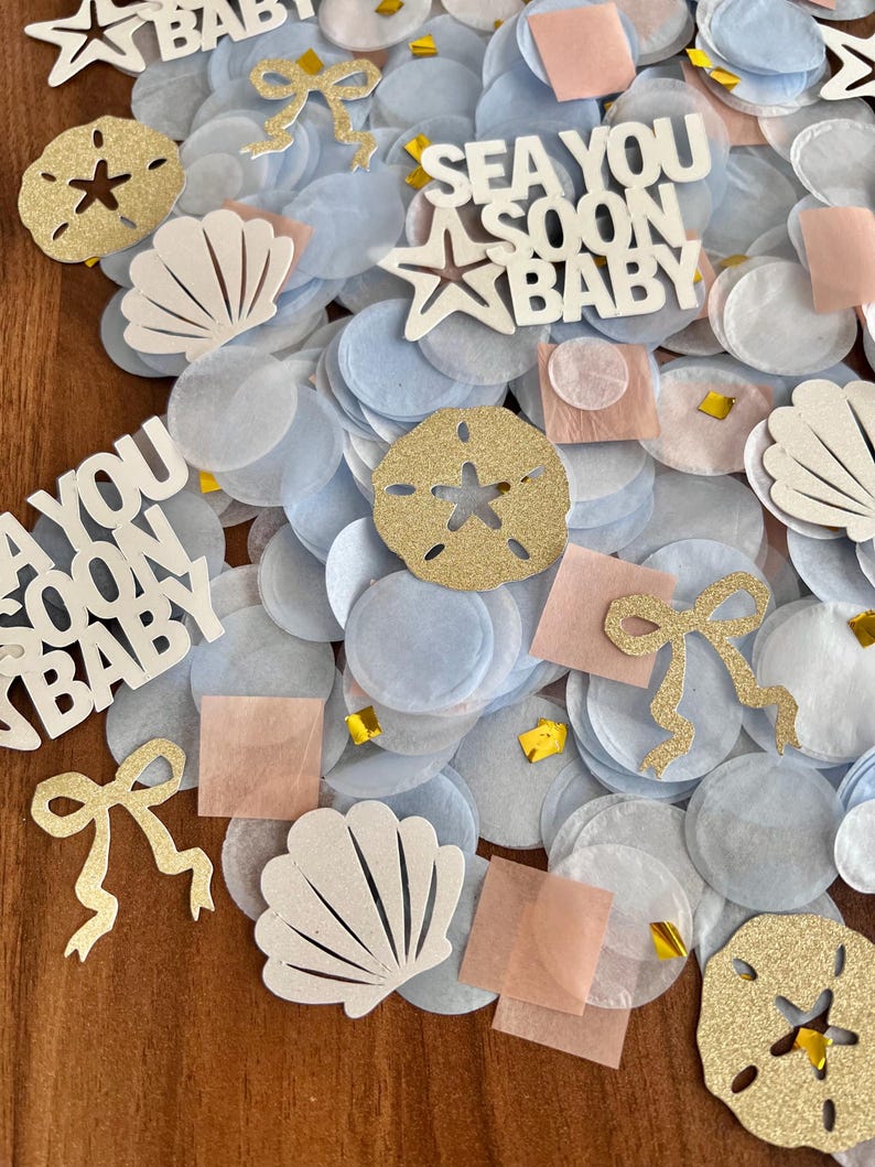 Coastal Confetti: Sea You Soon baby baby shower image 7