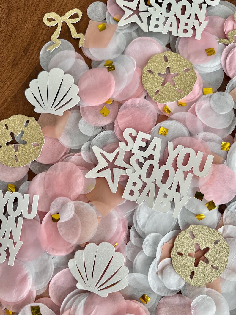 Coastal Confetti: Sea You Soon baby baby shower image 9