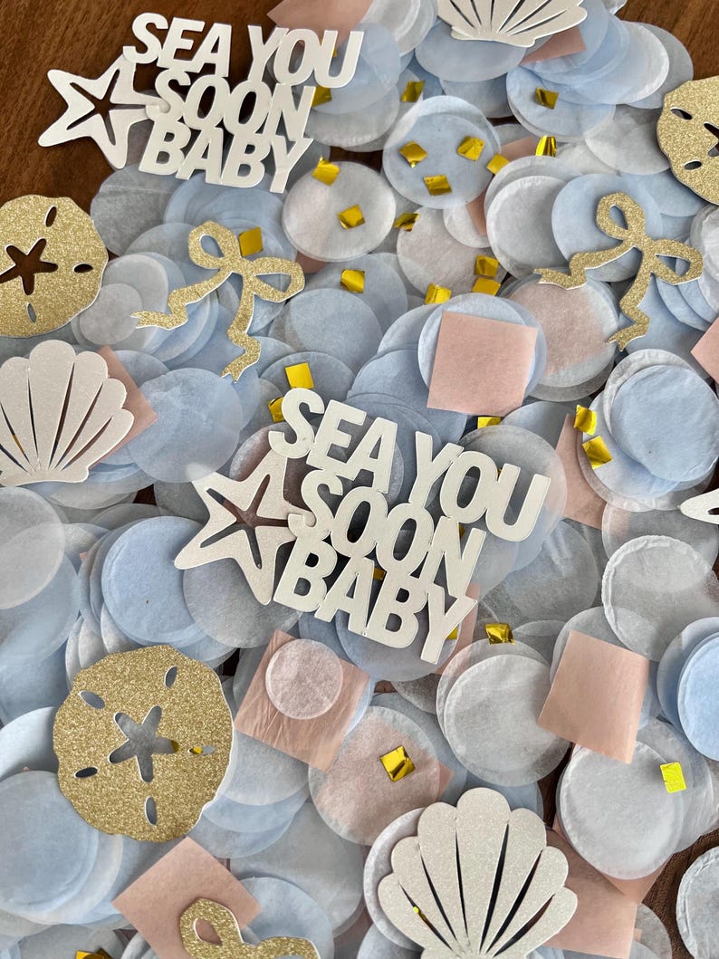 Coastal Confetti: Sea You Soon baby baby shower image 5