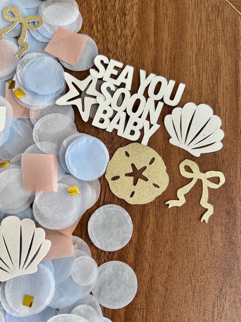 Coastal Confetti: Sea You Soon baby baby shower image 3