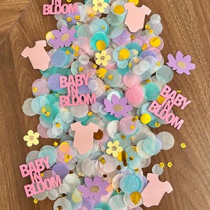 Baby in Bloom Confetti: Floral Baby Shower Decor