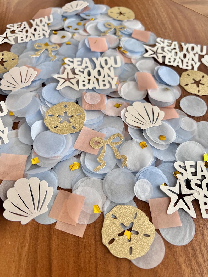 Coastal Confetti: Sea You Soon baby baby shower image 8
