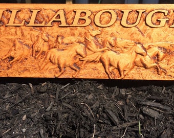 Personalized wood carved Name plaques signs Custom made outdoor Family