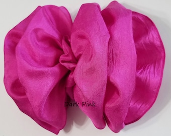 Women's/Ladies' Large Silkessence Fabric Hair Bow - Made To Order in Fashion Colors