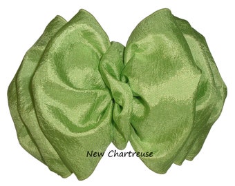 Women's/Ladies' Medium Silkessence Fabric Hair Bow - Made To Order in Assorted Colors