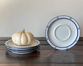 Vintage Dansk Bistro Fredriksborg Saucer, Dansk Bistro Fredriksborg Blue Saucers 4 Available