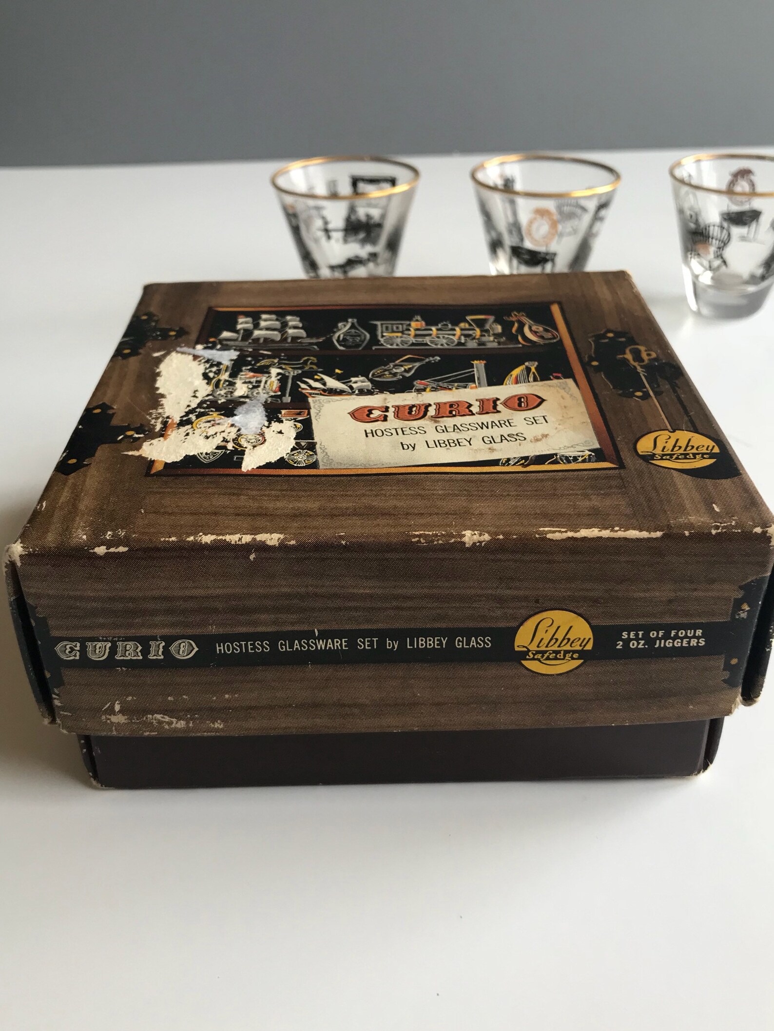 Vintage Libbey Curio Hostess Glassware Set Mid Century Libbey Etsy