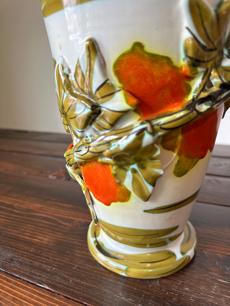 Vintage Mid Century Modern Italian Art Pottery Vase Signed and Numbered ...