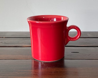 Vintage Fiestaware Red Coffee Cup