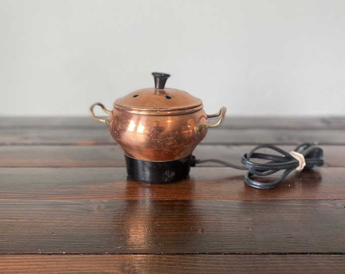 Vintage Electric Copper Potpourri Pot Vintage Copper Etsy