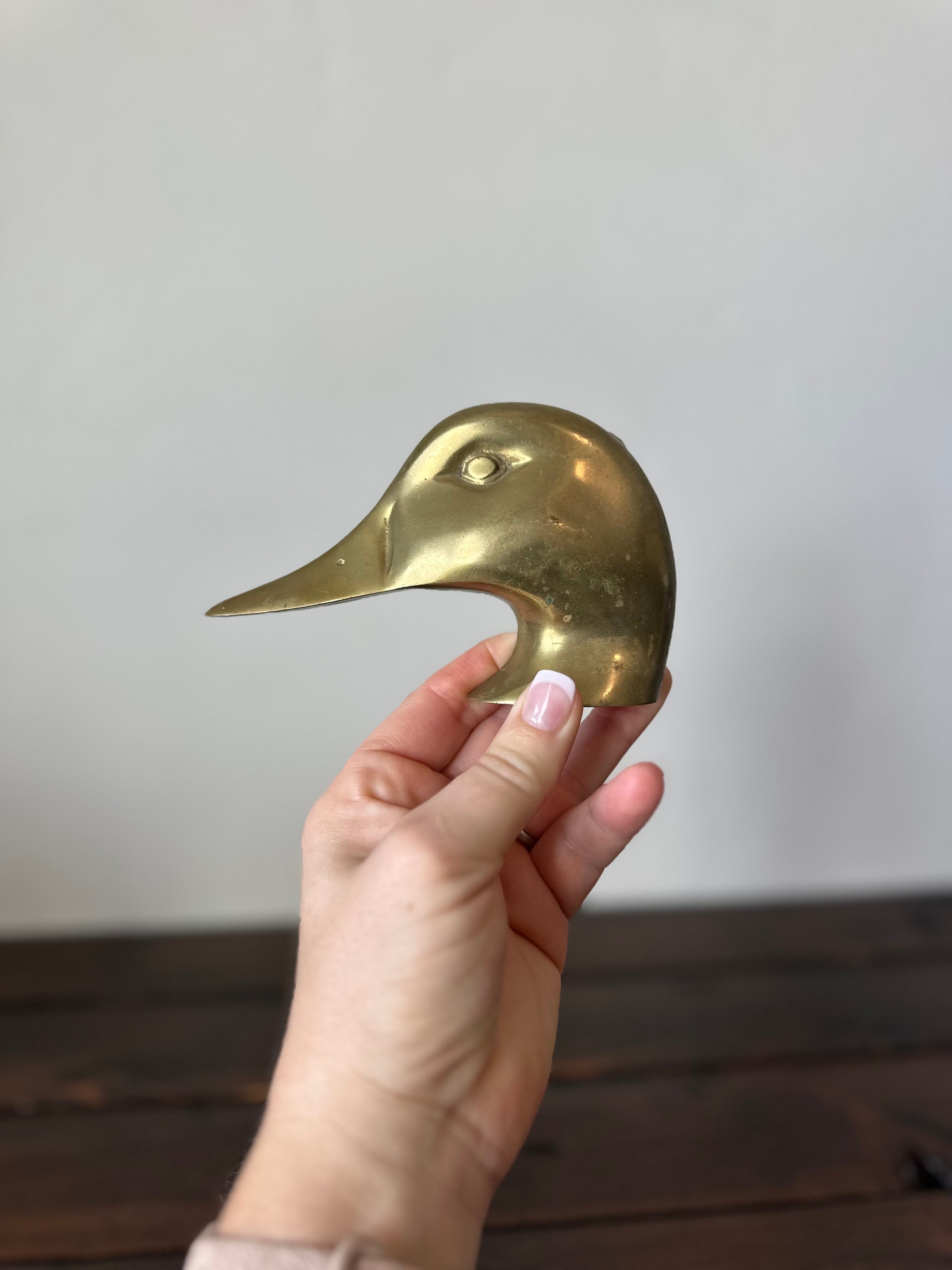 Duck Head Brass Door Knocker