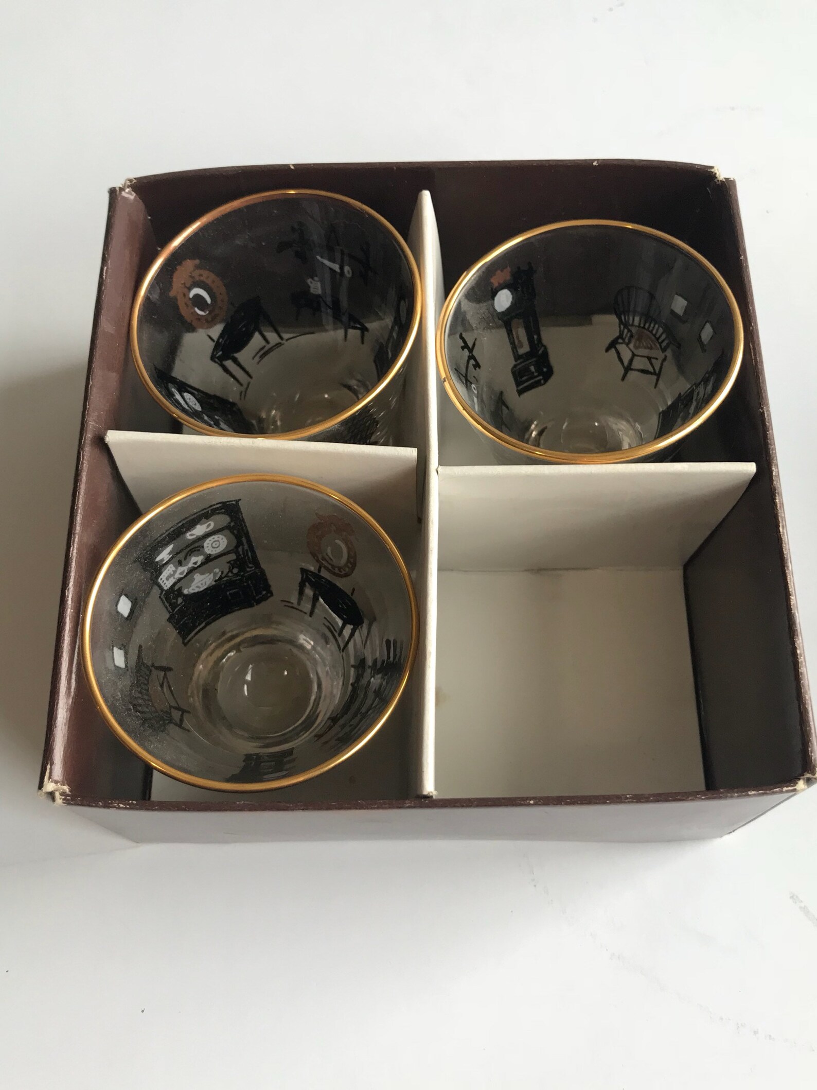 Vintage Libbey Curio Hostess Glassware Set Mid Century Libbey Etsy