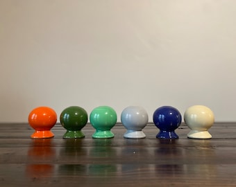 Mid Century Fiestaware Pepper Shakers, Mid Century Homer Laughlin Fiestaware Pepper Shakers Multiple Available