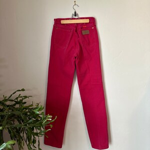 80's Vintage High Waist Wrangler Jeans, Vintage Retro Red Denim Jeans by Wrangler  Size 28 x 32