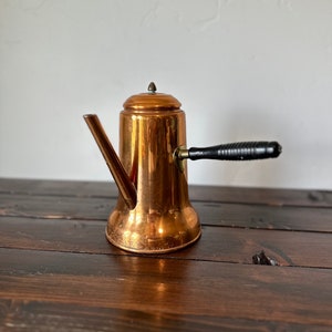 Vintage Turkish Coffee Pot, Vintage Copper Craft Guild Coffee or Teapot