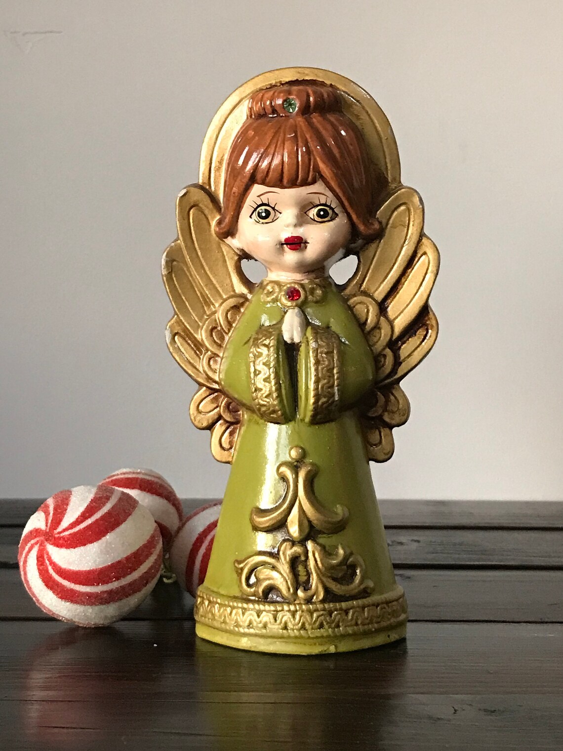 Vintage Paper Mache Christmas Angel 70's Vintage Etsy