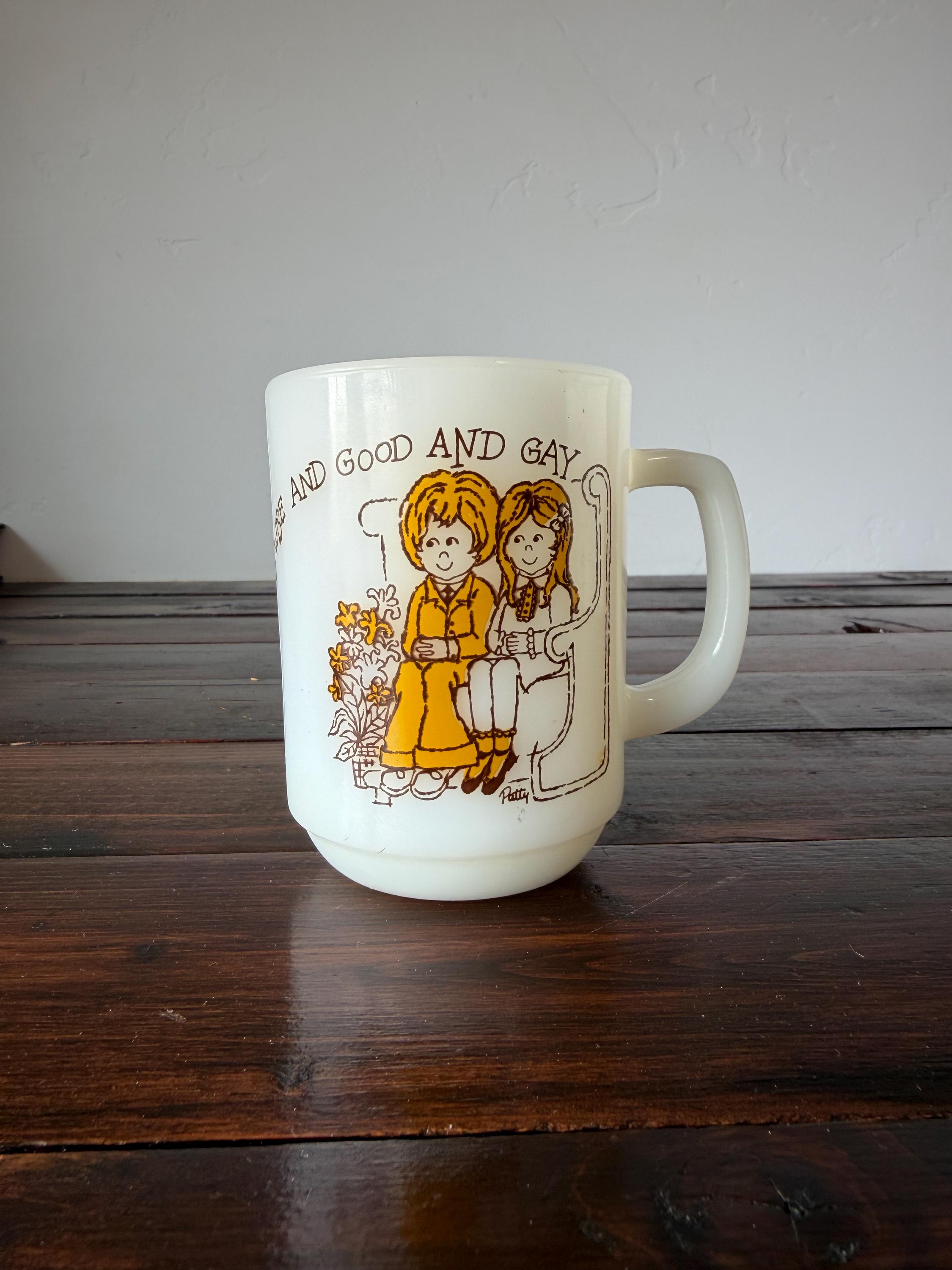 Milk Glass Mugs - Etsy