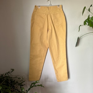 Vintage Yellow Jeans, Vintage Yellow Denim Stefano Jeans Size 32 x 30