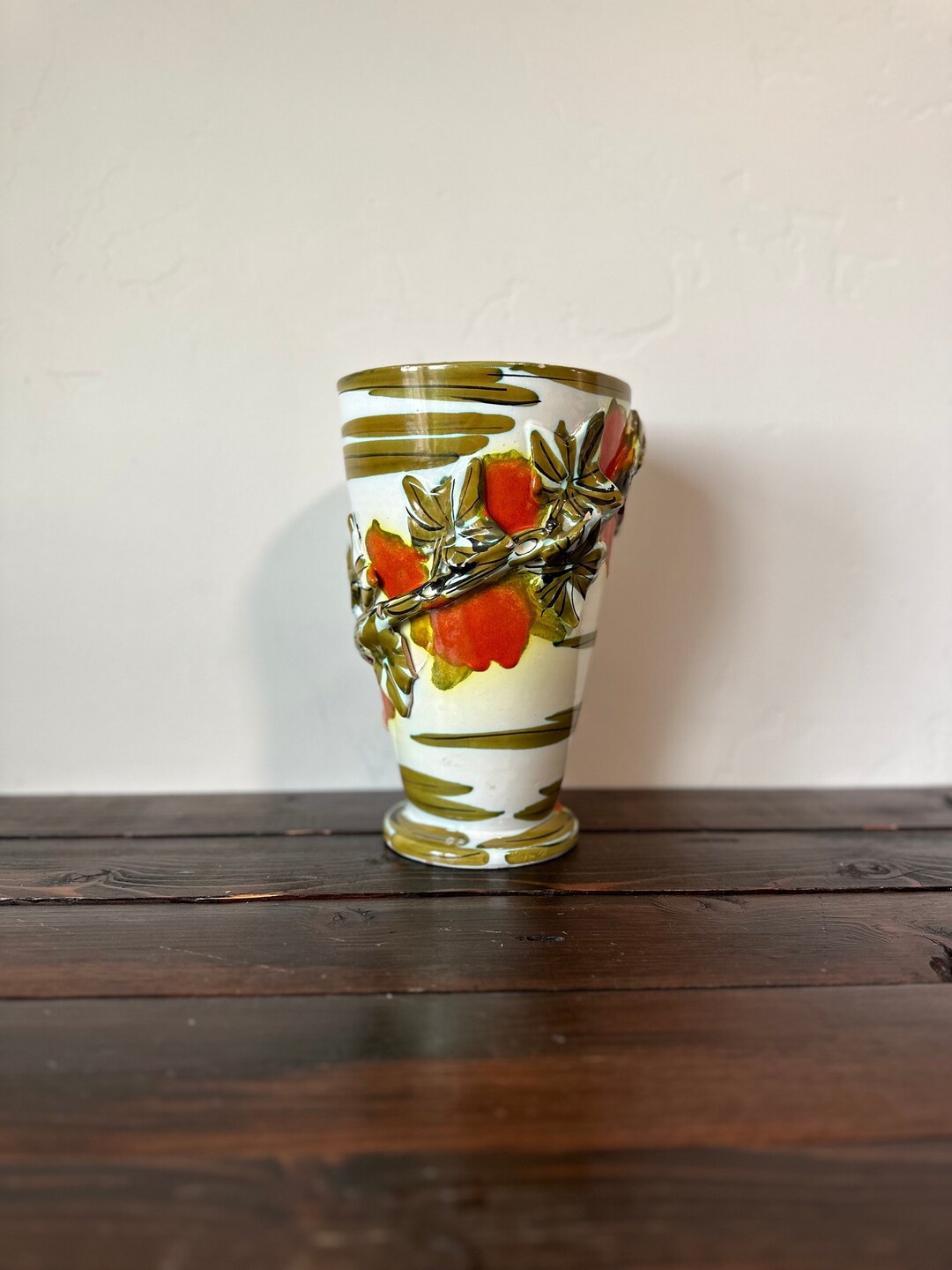 Vintage Mid Century Modern Italian Art Pottery Vase Signed and Numbered ...