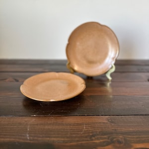 Frankoma Plainsman Cinnamon Salad Plates, Set of 2 Frankoma Plainsman Cinnamon Plates
