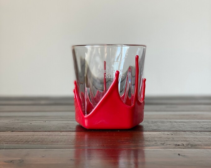 Single Maker's Mark Whiskey Rocks Glass, Vintage Large Maker's Mark