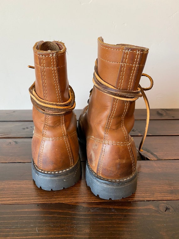 Vintage Leather Hiking Mountaineering Boots, Vint… - image 5
