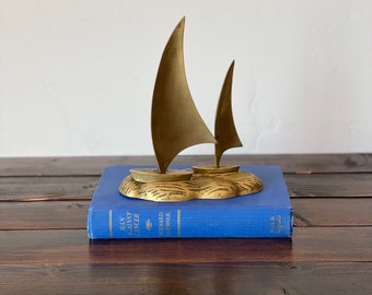 Vintage Brass Sailboats