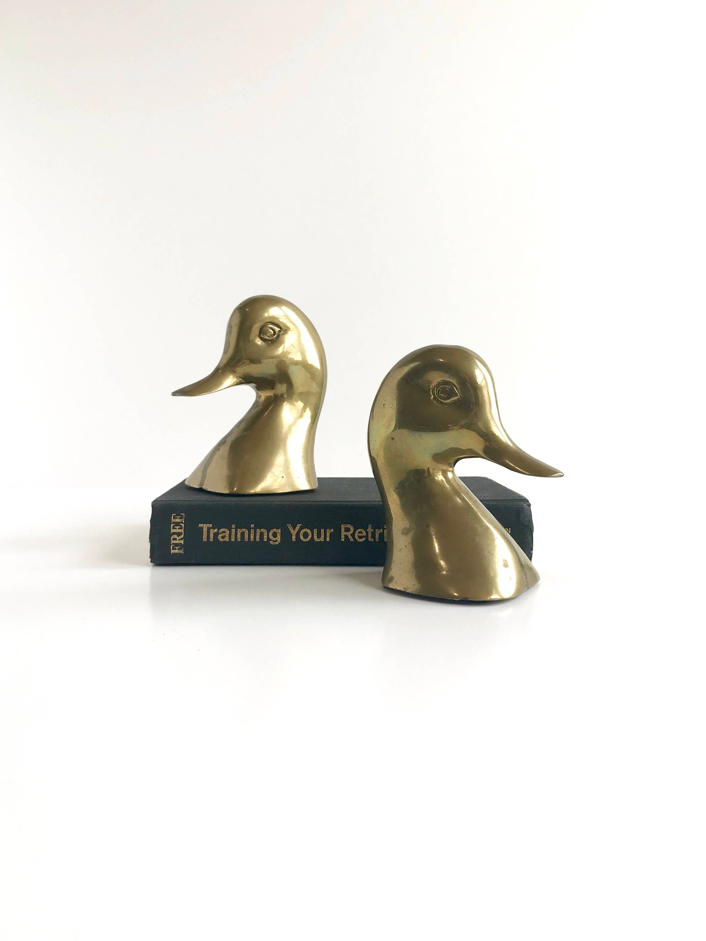 Brass Duck Bookends Brass Duck Doorstops.