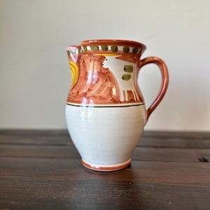 Solimene Vietri Cow Pitcher, Vintage Solimene Vietri Campagna Brown Cow Pitcher